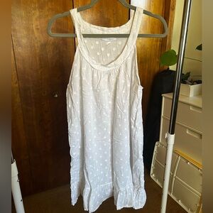 Midnight by Carole Hochman White Polka Dot Nightgown